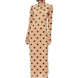 AFRM Shailene Polka Dot Dress Sz S